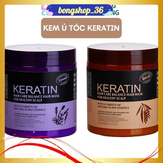 Kem Ủ Tóc KERATIN COLLAGEN 1000ML LAVENDER BRAZIL NUT - Ủ Hấp Tóc Cung Cấp Dưỡng Chất KERATIN Tự Nhiên