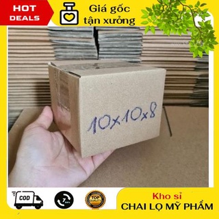 [GIÁ TẬN GỐC] [10x10x8] Thùng Hộp Carton Đóng Gói Hàng , phụ kiện du lịch