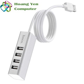 Hub USB 4 Cổng Hoco HB1, Dây Dài 80CM - BH 1 Năm Chính Hãng (MÀU SẮC NGẪU NHIÊN) - Hoàng Yến Computer