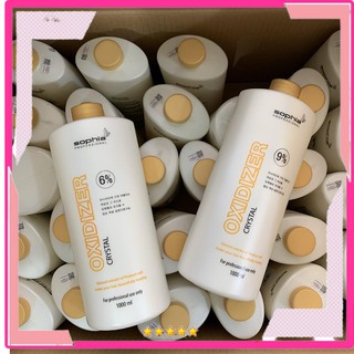 Oxy trợ nhuộm Sophia Oxidizer Crystal 3%,6%,9%,12% – 1000ml, dung dịch kích hoạt màu, sử dụng khi nhuộm