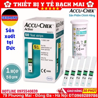 Que Thử Đường Huyết Active Chính Hãng Accu-Chek [ Hộp 50 que ]