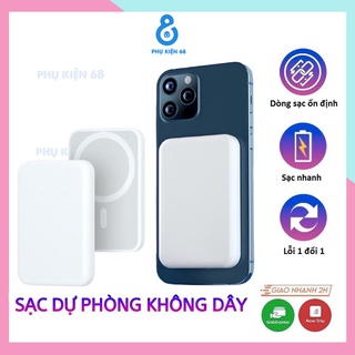 Sạc Không Dây magsafe, Sạc Dự Phòng Từ Tính, Sạc Nhanh Cho Iphone 12/13 5000mah Mini Nhỏ Gọn Cao Cấp