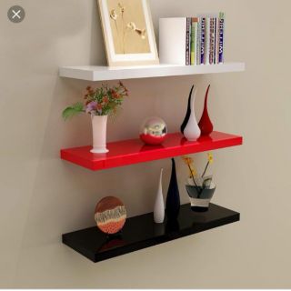 (PHÁ GIÁ) Bộ 3 thanh kệ treo tường 30cm gỗ lõi xanh chống ẩm cao cấp