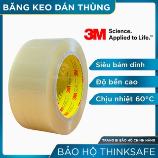 Băng keo dán thùng xốp, carton 3M Thinksafe, Băng dính 1 mặt bám dính tốt, băng keo đẹp, cao cấp, siêu chắc - 3M 309