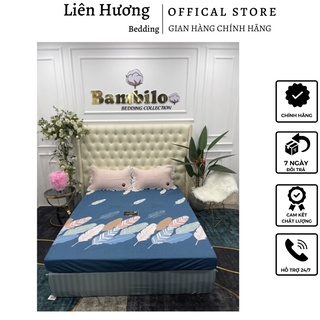 Ga chống thấm cotton, ga chống bấm chính hãng Bambilo thoáng mát,báo vệ đệm chống ẩm mốc