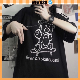 Áo thun tay lỡ Unisex NEKOSG, áo phông form rộng HT34