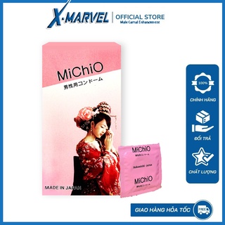 Bao cao su MICHIO Nhật Bản - Gân gai, khử mùi tối đa, co giãn linh hot /điều hòa niềm vui