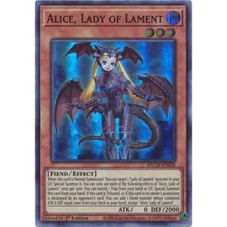 Thẻ bài Yugioh - TCG - Alice, Lady of Lament / BACH-EN028'