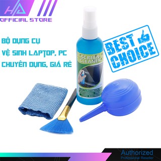 BỘ VỆ SINH LAPTOP 4 MÓN - CHÙI MÀN HÌNH LCD 4 MÓN ĐỒ LOẠI TỐT