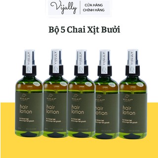 Combo 5 Chai Xịt Bưởi Kích Mọc Tóc Nhanh Dài 3-5cm