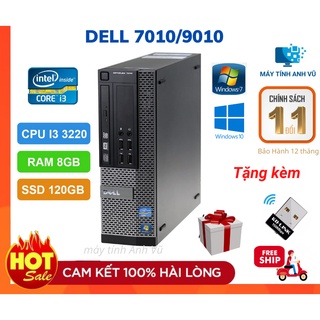 Cây Máy Tính Cũ Máy Bộ Văn Phòng Giá Rẻ - Dell Optiplex 7010/9010 ( I3 3220/8G/120G ) - Bảo Hành 12 Tháng