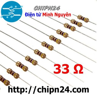 [50 CON] Điện Trở 33R 1/4W 5%