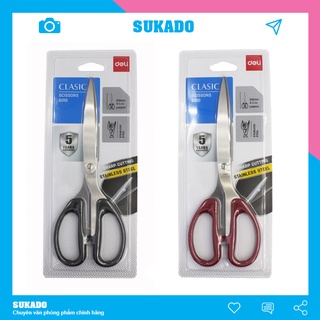 Kéo cắt giấy vải lớn đa năng Deli 6009/6010 loại tốt SUKADO KEO03