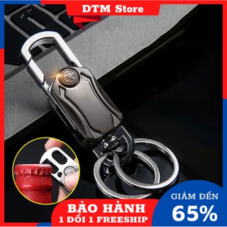 Móc khóa inox cao cấp đa chức năng đeo chìa khóa mở bia và con quay giải trí xoay 360 độ - DTM Store