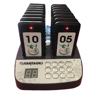 [Sỉ] Bộ thẻ rung order JIANTAOKI - gọi khách tự phục vụ Tầm Xa CHÍNH HÃNG Giá tốt - Máy móc thiết bị Trà chanh