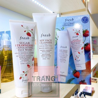 [ Fresh ] Set sữa rửa mặt Day &amp; Night Cleansing Duo