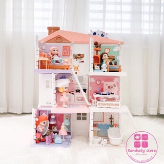 Bộ Đồ Chơi Mô Hình Ngôi Nhà Búp Bê Cho Bé