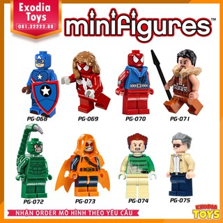 Xếp hình minifigure siêu anh hùng Người Nhện và Hội Kín Sáu Ác Nhân - Đồ Chơi Lắp Ghép Sáng Tạo - POGO 8017