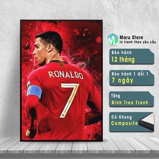 Tranh Cầu Thủ Bóng Đá Ronaldo, Trang Trí Phòng Ngủ