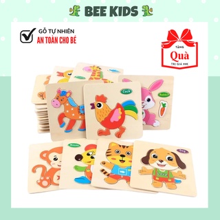 Đồ Chơi Xếp Hình Tranh Ghép Hình 3D Bằng Gỗ (Ngẫu Nhiên)