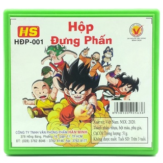 Hộp Đựng Phấn HĐP-001 - Màu Xanh Lá
