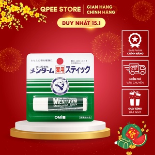 ✅[CHÍNH HÃNG]  Son Dưỡng OMI Chống Khô Nứt Nẻ Omi Menturm Nhật Bản 4g  - QPEE STORE