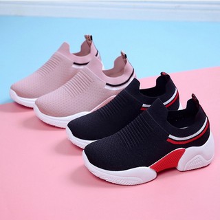 GIÀY LƯỜI NỮ,GIAỲ MỌI NỮ ĐẾ ĐỘN , SLIP ON CAO CẤP 2 màu (đen - hồng) GN366