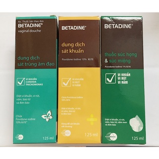 Betadine súc miệng, phụ khoa, sát khuẩn 125ml