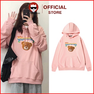 Áo hoodie goyangi Champion Bear form rộng phong cách hàn quốc