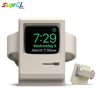 Đế Sạc Bằng Silicon Phong Cách Retro Cho Đồng Hồ Apple Watch 7 6 5 4 iwatch 3 2 1