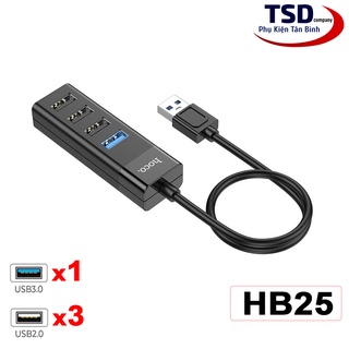 Bộ Chia Cổng USB 2.0, USB 3.0 Hoco HB25 Chính Hãng