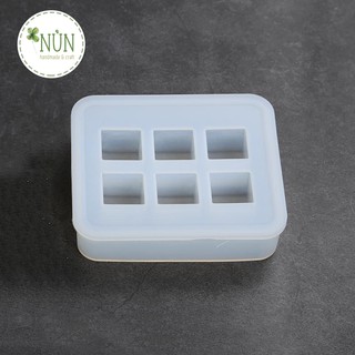 Khuôn Silicon Khối Vuông Charm Trang Sức