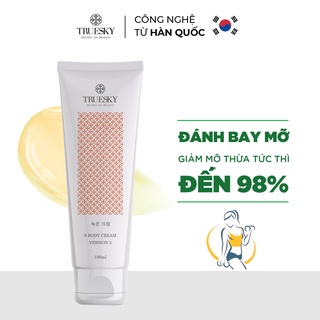 [Mã FMCGMALL -8% đơn 250K] Kem tan mỡ bụng Truesky Version 2 chiết xuất tinh dầu quế gừng 100ml - S Body Cream