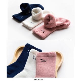 Túi 3 đôi tất dày ấm T3.39 size  ML vớ sơ sinh