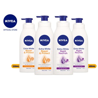 Bộ 4 Sữa dưỡng thể trắng da Ngày &amp; Đêm NIVEA ( 350ml/2 chai + 400ml/2 chai ) - 88311+88126