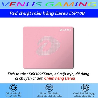 Bàn di chuột Dareu ESP108 - Màu hồng cực kute - Full box