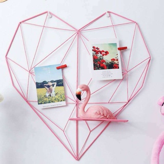 Khung lưới sắt treo ảnh trái tim - UniLabel
