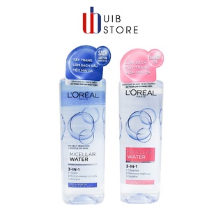Nước tẩy trang L'Oreal Dưỡng Ẩm 3-in-1 Micellar Water