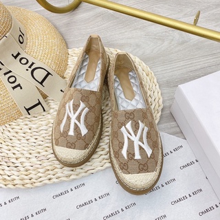 Giày slip on ny hoạ tiết đế cói fullbox