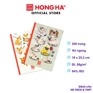 [NEW 2020] Vở kẻ ngang Hồng Hà 200 trang Pupil Funny Pet 1101 (10 quyển)