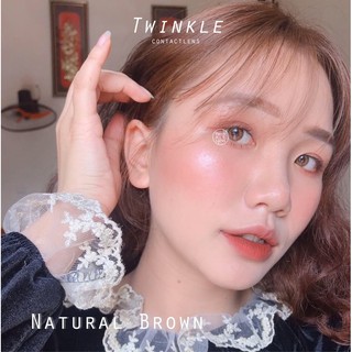 Sale 50%- Giá 1 chiếc- K gồm khay) Kính  áp tròng/ Lens Natural Brown