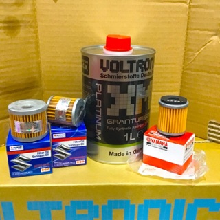 Combo Nhớt Voltronic XM Platinum Racing Oil - Kèm Lọc Nhớt Suzuki Yamaha Cao Cấp