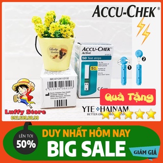 Que Thử Đường Huyết Accu Chek Active 50 + Quà Tặng