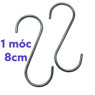 móc treo chữ s inox size 8cm ( 1 cái )