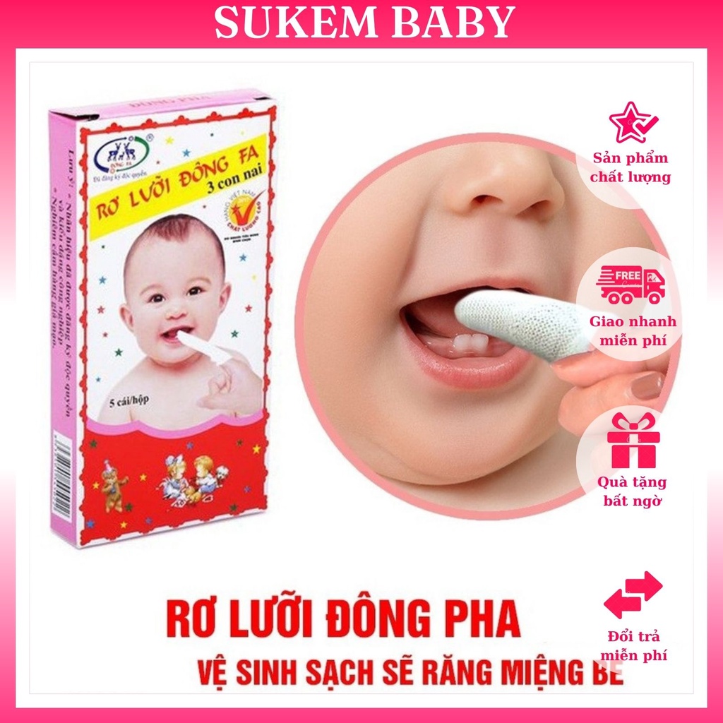 Gạc rơ lưỡi Đông Pha (10 hộp, 1 hộp 5 cái)