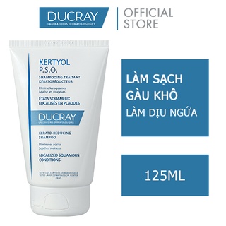 DUCRAY Dầu gội dành cho tóc &amp; da đầu nhờn KERTYOL P.S.O. REBALANCING SHAMPOO 125ML