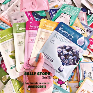 Mặt nạ 9 loại trái cây dưỡng trắng làm đẹp da rorec natural skin care mask