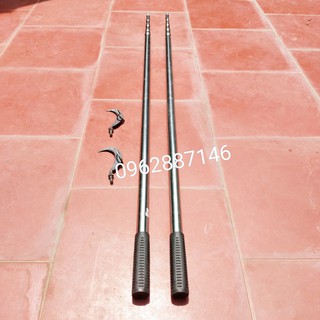sào bẫy chim 5m-7m inox tặng lưỡi hái hoa quả