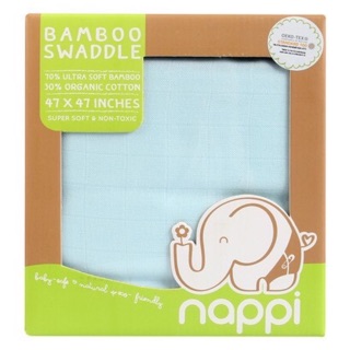 KHĂN SỢI TRE NAPPI MÀU XANH 120* 120cm
