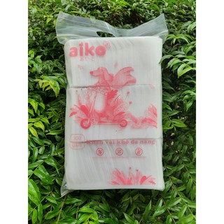 Khăn vải khô đa năng AIKO - Gói 300g (Chú chó Ailko)